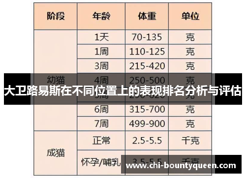 大卫路易斯在不同位置上的表现排名分析与评估